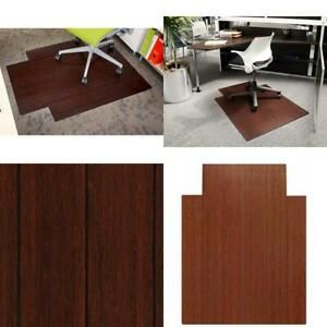 Anji Mountain Standard Bamboo Roll-Up Chairmat, 36 X 48-Inch, 8Mm Thick, Dark Ch