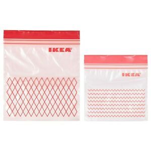 Resealable Bags IKEA ISTAD Plastic Zip Lock Resealable Food Sandwich Freezer
