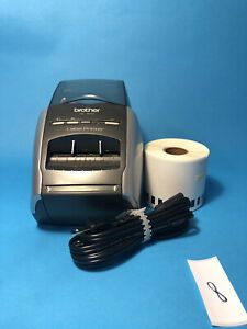 Brother QL-570 Professional Label Printer Used (Comes W/ Labels &amp; Power Cord) 08