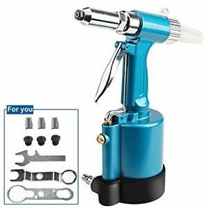 Professional Pop Heavy Duty Air Hydraulic Riveter Gun Rivet Tool With Nose Piece