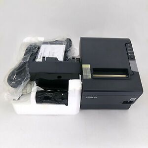 New Epson TM-T88V-084 Bluetooth and USB Interface, Dark Gray Thermal Printer