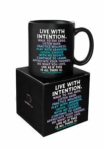 Quotable &#034;Live with Intention.....&#034; Mug