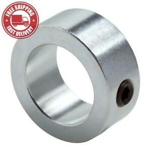 Climax Metal C-037 Shaft Collar, Zinc Plated Steel, Set Screw Style, One Piece,