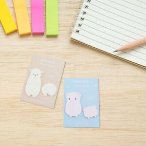 1X Kawaii Panda Puppy Alpaca Memo Pad Sticky Notes School Supply StationeryFEH