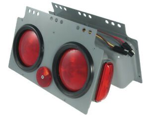 Grote 51022 Gray/Red Stop Tail Turn 4&#034; Light Power Module with Sidemarker RH