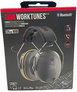 3M WorkTunes Connect Hearing Protector with Bluetooth Technology, 24 dB NRR