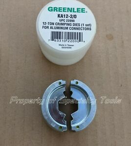 Greenlee KA12-2/0 Crimper Crimping U die Hydraulic 2/0 AL U26ART 297 Aluminum