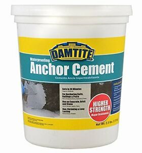 Damtite 08031 Gray Anchor Cement, 2.5 lb. Pail