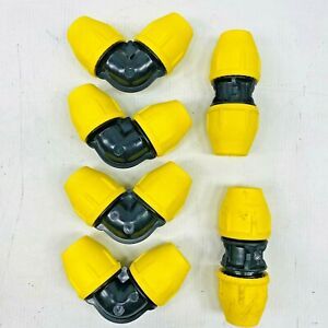 (6) 1/2 in. IPS DR 9.3 Underground Yellow Poly Gas Pipe 90-Degree Elbow, Coupler