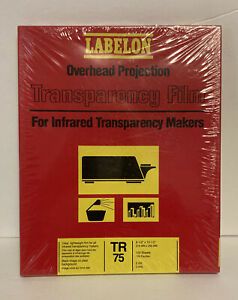 Labelon TR 75 Overhead Projection Transparency Film 100 Sheets TR-75 New