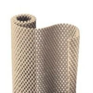 Kittrich Premium Non-Adhesive Ultra Grip Liner, 4ft L X 12in W, PVC Foam, Taupe