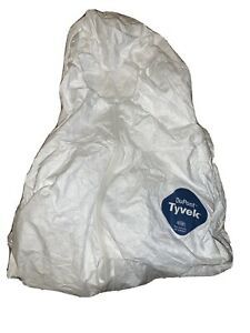 DUPONT TY122S WHITE TYVEK COVERALL BUNNY SUIT HOOD &amp; BOOTS, HAZARDOUS MATERIALS