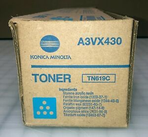 Konica Minolta BizHubPress C1060 2060 2070 3080 A3VX430 TN619C Cyan Toner