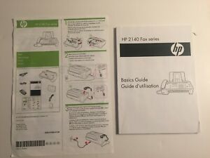 Hewlett-Packard HP 2140 FAX SERIES BASIC GUIDE and OPERATOR&#039;S MANUAL