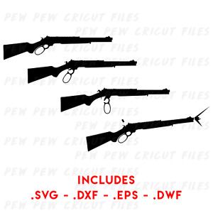 Marlin 1895 SBL SVG - Cricut Files - Marlin Rifle Silhouettes - 1895 - Gun