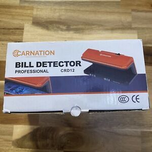 Carnation Professional Bill Detector CRD +12 UV, MG, WM, MGF Detection New