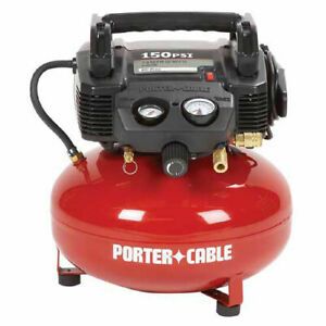 Porter-Cable 0.8 HP 6 Gallon Oil-Free Pancake Air Compressor C2002 Reconditioned