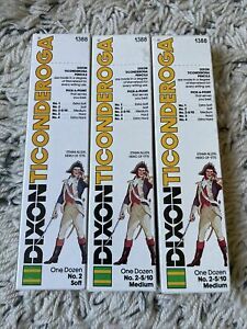 Ticonderoga F #2.5, Yellow, 3 Boxes of 12 - World&#039;s Best Pencil