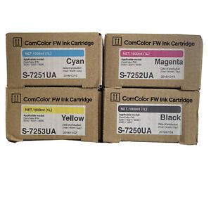 Riso ComColor FW Ink Cartridge Set (Black, Yellow, Magenta, Cyan)