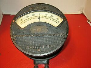 Vintage Western Union Weston Electrical Instrument Volt Milliammeter Model 24