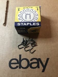 Vintage Holland 2 oz Box of No. 5  Staples 3/8” !