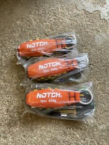 (Lot of 3) NOTCH Throw Weight (16 oz Each) Orange/Yellow NTW-16  NEW
