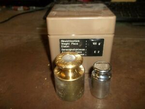 METTLER TOLEDO 300G &amp; 100G CALIBRATION WEIGHTS W/ CASE (QQ4)