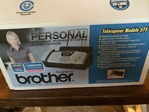 Brother FAX-575 Personal Fax Machine with Phone and Copier New in box