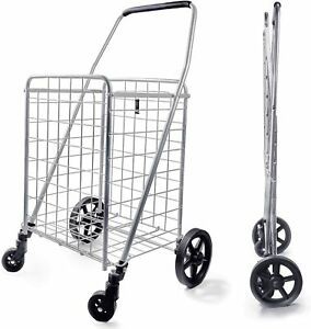 Grocery Utility Shopping Cart, Easily Collapsible and Portable to Save Space