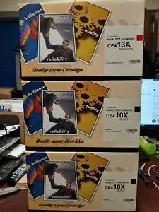 3 HP CLJ Pro M375 451 475 Black Magenta Laser Printer Cartridge CE413A CE410X