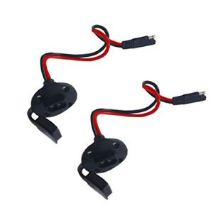 2 Pack SAE Power Socket Sidewall Port with 8 Screws, SAE Plug,Weatherproof Quick