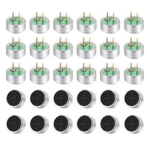 6027P 34dB Electret Microphone Pickup Condenser MIC with Pins 30 Pcs
