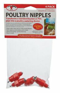 Little Giant 172035 Poultry Nipple 4 Pack