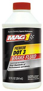 MAG00122 Dot 3 Premium Brake Fluid, 12-oz. - Quantity 1
