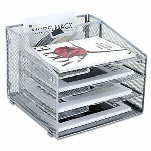 ProAid Mesh Desk Letter Tray Organizer, Desk File Folder Hoder Organizer, Metal