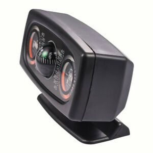 Vehicle Declinometer Inclinometer Car Compass Slope Inclination Tool Guide Ball