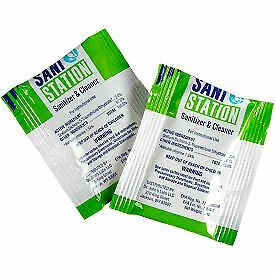 San Jamar Sani Station Sanitizer/Cleaner Packets, 1.5 oz., 100/Pack SANIS15-100