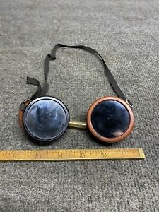 vintage goggles marbled Bakelite Motorcycle cutting torch