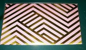 2021 + 2022 Pink &amp; Gold Foil Chevron Monthly calendar 3&#034; x 6&#034; pocket/purse