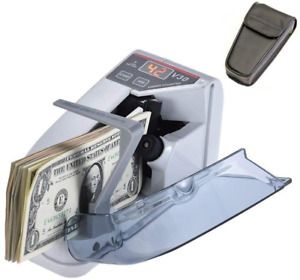 Money Counter Portable Money Counter Mini Bill Cash Counting Machine and Handy