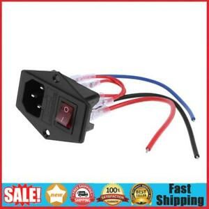 220V/110V Power Supply Switch Power Outlet with Socket Fuse for 3D Printer