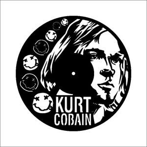 DXF CDR File For CNC Plasma Laser Cut - Kurt Cobain Clock - Ready to Cut File