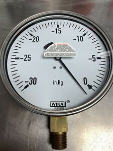 WIKA Pressure Guage- 30INHG VAC 212.20.6”