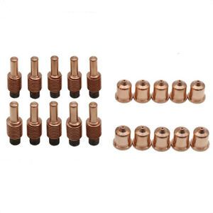 10pcs 220842 Electrode &amp; 10pcs 220816 Tip 85A Nozzle Fit for PMX 65 85 105 Torch