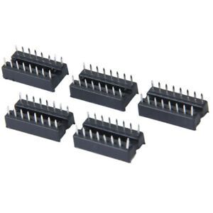 5pcs16Pin DIP DIP16 IC Socket Adapter Test Adaptor Base AC 300V 1A 20m 100