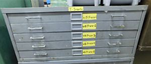 SAFCO INDUSTRIAL 5 DRAWER METAL TOOL STORAGE CABINET 40&#034; X 29 1/2&#034; X 16 1/2&#034;