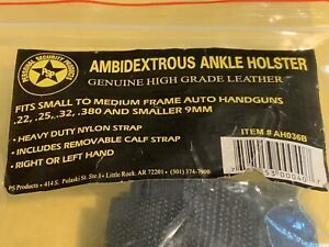 Personal Security Products Ambidextrous Ankle Holster NIP .22,.25, .32,.380,9mm