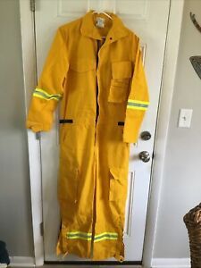 FIREFIGHTER WILDLAND/BRUSH Coverall Jumpsuit Reflective Stripes One Piece Size S