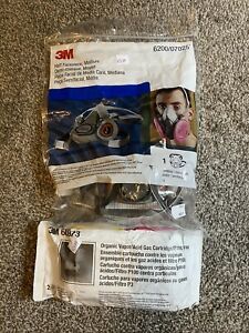 3M Half Face Respirator + Extra Filter Pack x2  (MEDIUM)