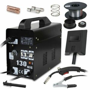 Welder Gas Less Flux Core Wire Automatic Feed Welding Machine W/ Mask MIG 130